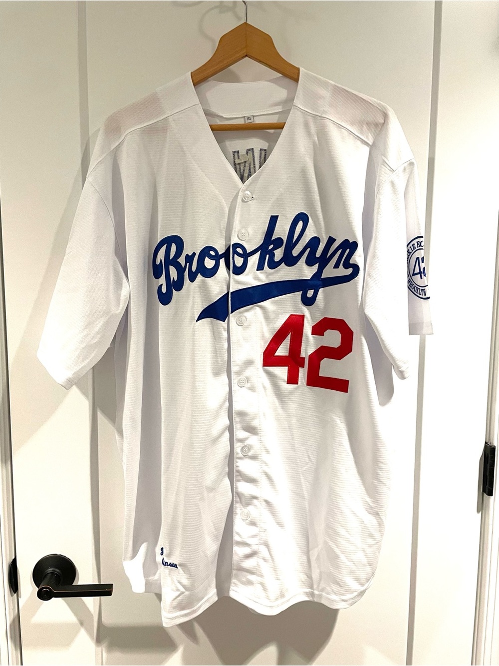 42 JACKIE ROBINSON JERSEY BROOKLYN DODGERS LIMITED EDITION 41 of 182 SZ 2XL